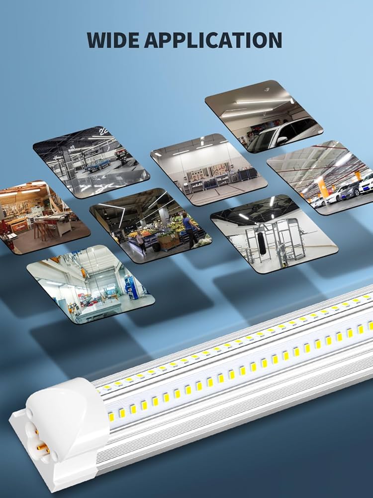 LUZ - 8☆shop ELEKICO 8' Led Shop Lights,Super Bright 19500LM 100W 5000K
